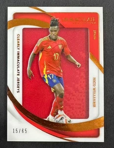 Nico Williams 2024-25 Panini Immaculate Collection Clearly Jerseys 15/65 #CJ-NW - Picture 1 of 2