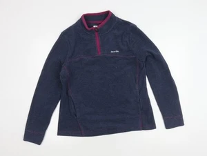 Weird Fish Women's Blue Striped Sweatshirt Size 12 - Picture 1 of 12