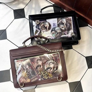Women lolita Itabag Transparent Shoulder Backpack Handbag Crossbody Bags Gift - Picture 1 of 12