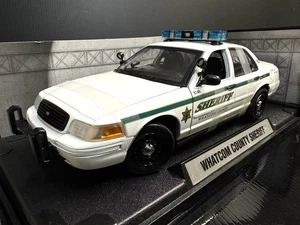 Ford Crown Victoria Whatcom County Sheriff Washington 2001 1:18 film auto rara! - Foto 1 di 12