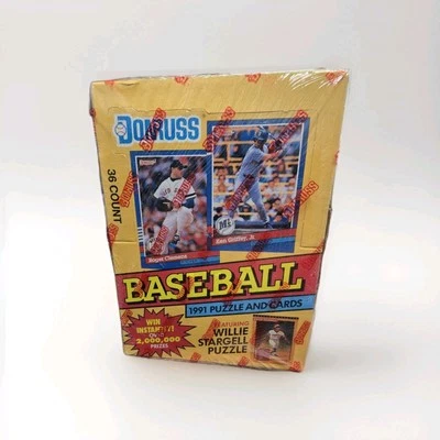 Donruss 1991 Series 1 Baseball Box - 36 Cards - Image 1 of 2