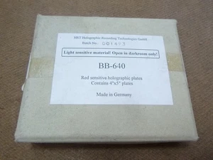 HRT BB-640 rot empfindliche holografische Platten 4 x 5" - Bild 1 von 4