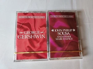 Lot 2 Readers Digest Classics Music Cassette George Gershwin & John Philip Sousa - Imagen 1 de 3