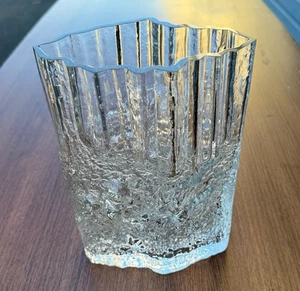 Vintage IITTALA Tapio Wirkkala PINUS Glass MODERNIST Vase FINLAND Abstract MCM - Picture 1 of 14