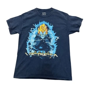 Goat Crew Men’s Tee Sz M Dragon Ball Z Vegeta Blue EUC AZ - Picture 1 of 4