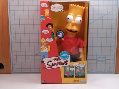 Simpsons Interactive Talking 15" Bart Figure, Playmates 2000 - Image 1 of 4