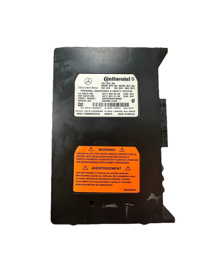 Módulo de control de comunicaciones Mercedes W117 CLA250 2014-2016 OEM A2179002600 CL0286 Foto 1 de 2