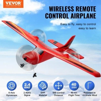 RC Plane 24GHZ 2 Channel Remote Control Airplane with 6Axis Gyro - Image 1 of 4