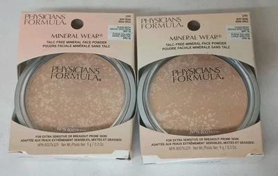 2 Pk Physicians Formula Mineral Wear Talc-Free Face Powder Buff Beige SPF 16 EPX - Image 1 of 4