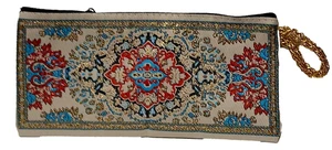 Türkischer ethnischer Kelim Teppich Teppich Etui - Federmäppchen / Kosmetiktasche / Münzbörse - Bild 1 von 2