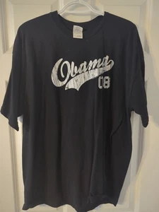 Obama 08 Wahlkampfshirt schwarz XL Gildan - Bild 1 von 2