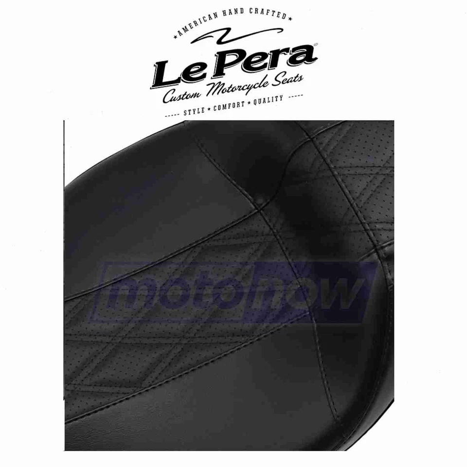 Le Pera Outcast Daddy Long Legs Seat with Backrest for 2011-2019 Harley ol Foto 1 de 4