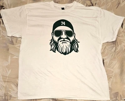 New York Jets Nick Mangold #74 Memorial T-Shirt SGA Nov 9, 2025 (Size XL) NEW! - Image 1 of 4