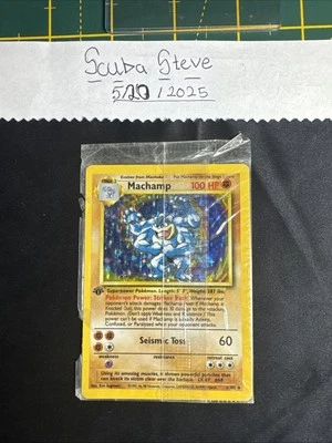 Pokémon TCG Machamp Base Set 8/102 Holo 1st Edition Holo Rare Sealed - Image 1 of 4