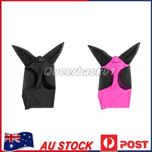 Anti Fly Stretchy Knitted Mesh Mask Anti-Worms Horse Flying Mask (Black) - Picture 1 of 8