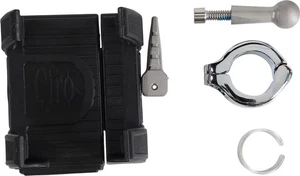 CIRO 50312 Phone Holder - 7/8"-1" Handlebar Mount - Chrome - Picture 1 of 2