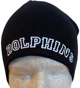 Delphine #15 Strick Beanie Mütze Totenkopf Mütze schwarz Bayside Made in USA Miami - Bild 1 von 7