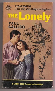 Vtg Paperback The Lonely Paul Gallico 1956 2nd Print Signet Book 1295 NAL WWII - Picture 1 of 2