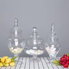 3 pcs 10" 12" 14" tall Clear Glass Apothecary Jars Wedding Party Candy Buffet