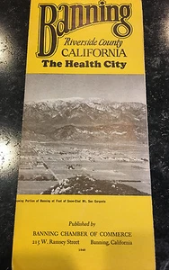 1948 Banning California "The Health City" Chamber of Commerce Fold Out Brochure - Picture 1 of 5