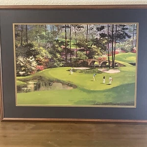 Mark King Martin Lawrence  Limited Editions 1989 Photo Golf -Augusta #11 -FRAMED - Picture 1 of 5