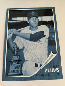 2017 Topps Update All Rookie Cup Jumbo 5x7 Billy Williams Cubs 31 Blue #'d 2/2 - Picture 1 of 2
