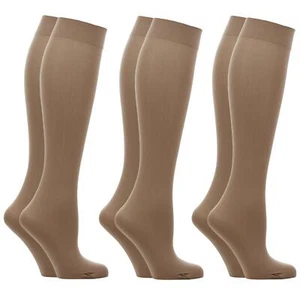 Calcetines hasta la rodilla para niñas y mujeres y damas 3 pares de calcetines - Imagen 1 de 3