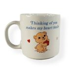 RUSS Berrie & Co. Thinking Of You Makes My Heart Smile Bear & Heats Coffee Mug