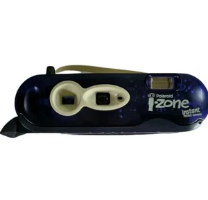 Polaroid i-Zone blau analoge Sofortbildkamera mit Handschlaufe und Tragetasche - Bild 1 von 9