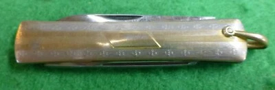 VINTAGE 2 BLADE STAINLESS STEEL POCKET KNIFE MADE IN USA sqqk - Image 1 of 3
