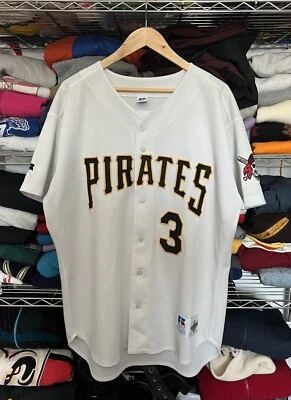 Vintage 90’s Pittsburgh Pirates Russell Athletic Jersey Pfaff MLB Made In USA - Image 1 of 4