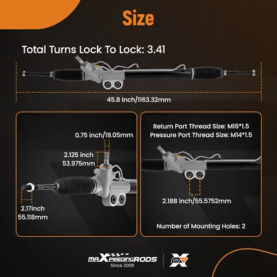 Power Steering Rack & Pinion For  Nissan Frontier Pickup Pathfinder 2005-2020 - Image 1 of 4