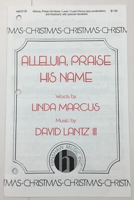 Alleluia Praise His Name 2 Part Chorus Keyboard Handbells Sheet Music Hinshaw - Image 1 of 4