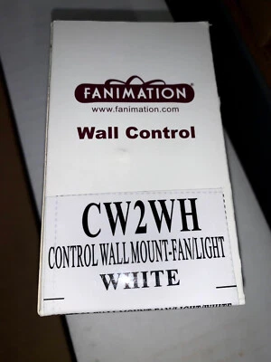 Fanimation CW2WH Ceiling Fan and Light Wall Control - 3 Fan Speeds - Image 1 of 3