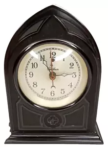 Art Deco Shelf Clock Warren Telechron Cathedral Style Made In USA 1920s - Picture 1 of 13