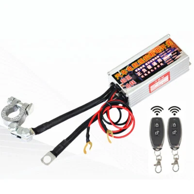 Car Battery Isolator Disconnect Cut Off Power Kill Switch Dual Remote Control - Image 1 of 4