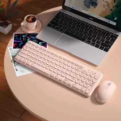 Laptop External Keyboard Mouse Set Silent Desktop External Wireless Keyboard - Image 1 of 4