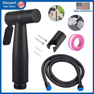 Handheld Spray Gun Toilet Bidet Sprayer Set Hose High Pressure Stainless Steel - Picture 1 of 13