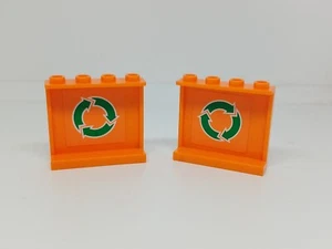 LEGO City : Panneau 1 x 4 x 3 Logo recyclage - Réf 4215bpb42 - Set 7991 - Imagen 1 de 1