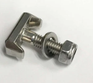 BMW BATTERY TERMINAL CLAMP CONNECTOR T BOLT STAINLESS STEEL - Picture 1 of 5