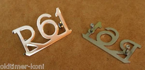 Kotflügelschmuck, nierosta, M3 Schrauben, Ersatzteil passt für BMW R61 - Bild 1 von 1