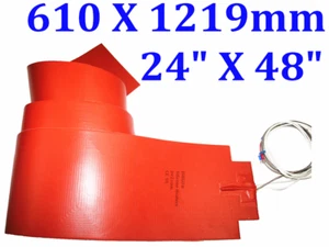 Manta calefactora de silicona 24"" X 48"" 610 X 1219 mm 3200 W prensa de esquí de nieve molde - Imagen 1 de 12
