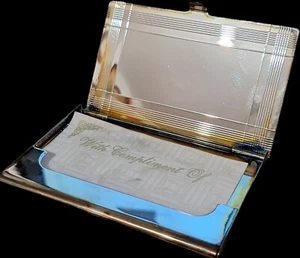 Silver Plated Card Holder - Dutch Military Intelligence and Security Service - Picture 1 of 4