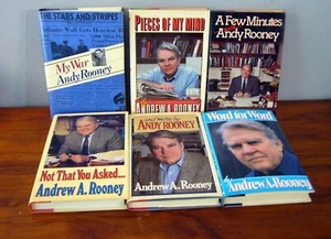 1st ed 6 ANDY ROONEY bks newspaper column essay humor satirist non-fiction HC/DJ - Picture 1 of 9