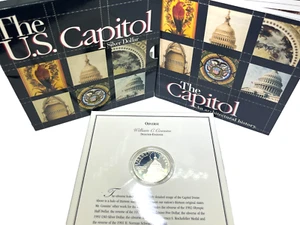 1994-S US Capitol 90% Commemorative Silver Dollar $1 Coin - Picture 1 of 3