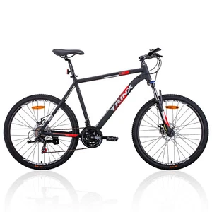 Trinx MTB Mens Mountain Bike 26 inch Shimano Gear 21-Speed [Colour: Matt Black - Picture 1 of 5