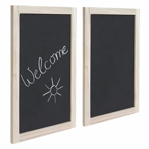2er-Set Wandtafel HWC-C18, Kreidetafel Schreibtafel Schiefertafel Tafel 60x40cm - Bild 1 von 5