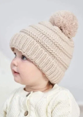 gorros de invierno para bebés niños niñas gorras de lana para el frio sombreros Foto 1 de 4