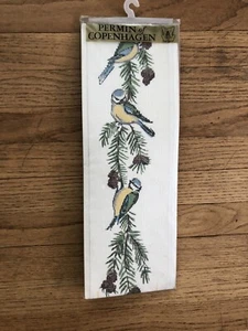 Permin of Copenhagen #9695 Cross Stitch Blue Birds And Pine Tree New - Picture 1 of 5
