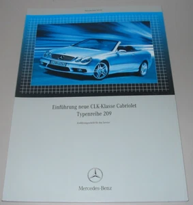 Werkstatthandbuch Mercedes CLK-Klasse Cabriolet W 209 Buch Einführungsschrift! - Bild 1 von 13